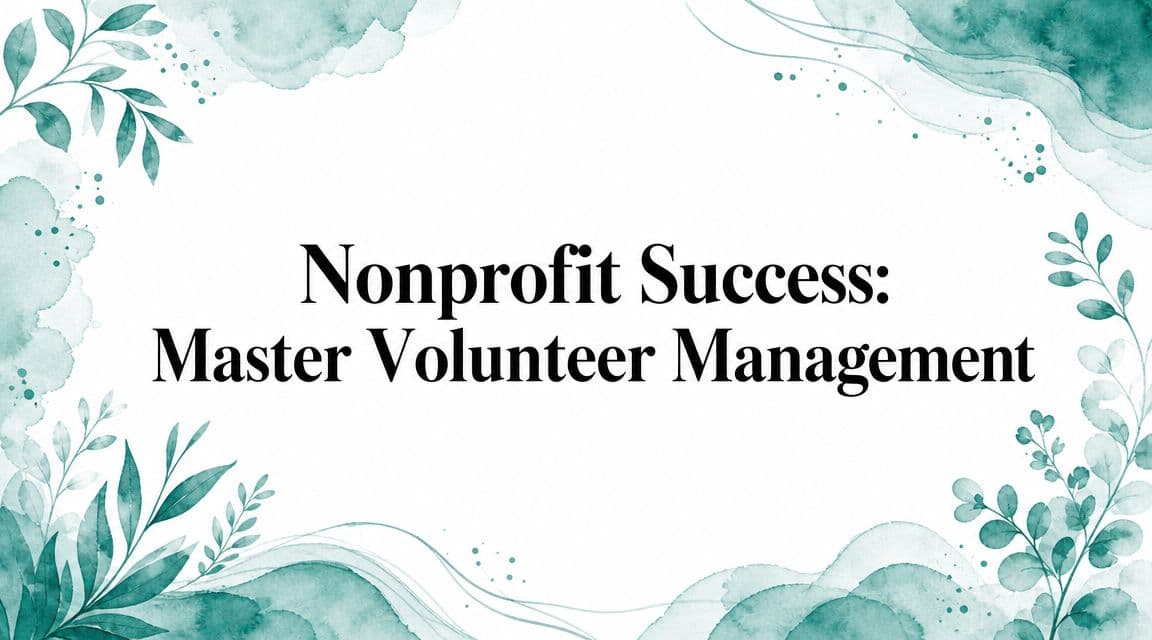 Nonprofit Success: Master Volunteer Management - Alignmint nonprofit software