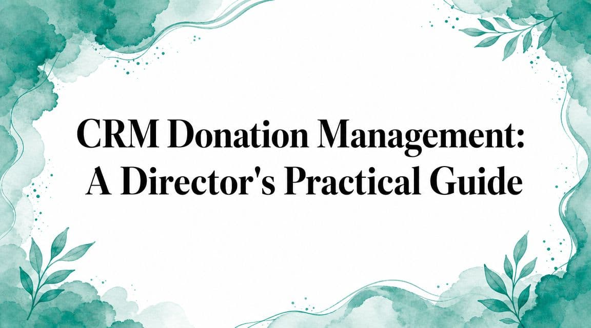 CRM Donation Management: A Director's Practical - Alignmint nonprofit software