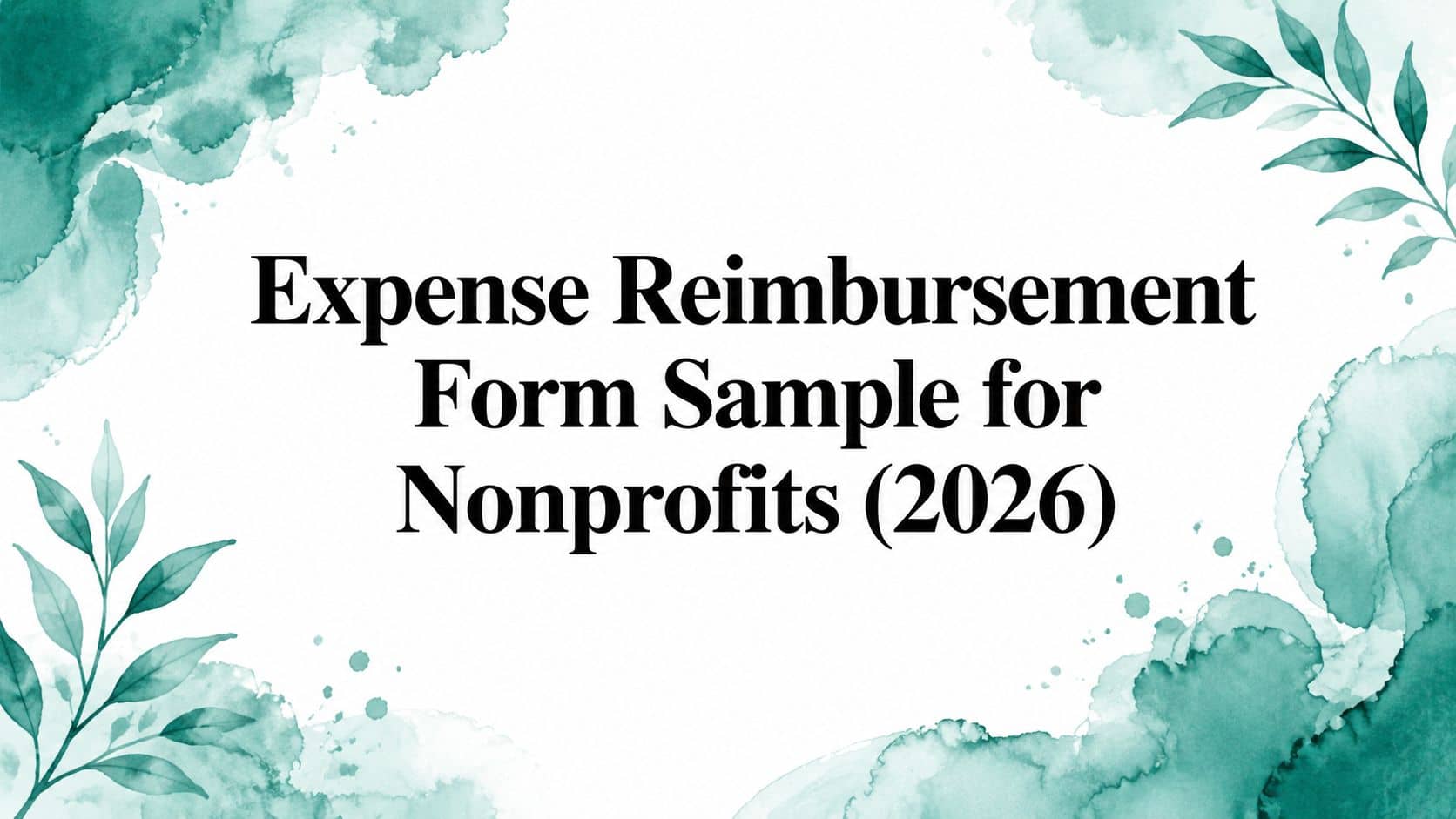Expense Reimbursement Form Sample (2026) - Alignmint nonprofit software