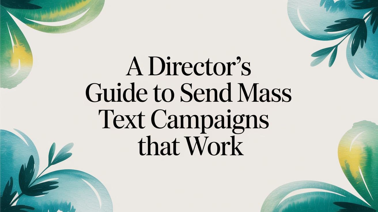 A Director's Guide to Send Mass Text Campaigns That Work — Alignmint nonprofit software