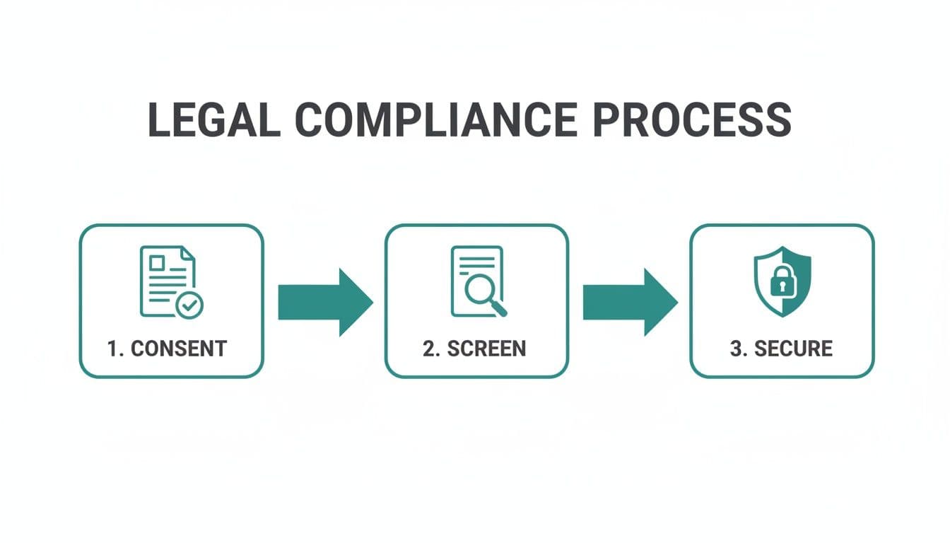 Photo showing compliance process in this volunteer background screening guide