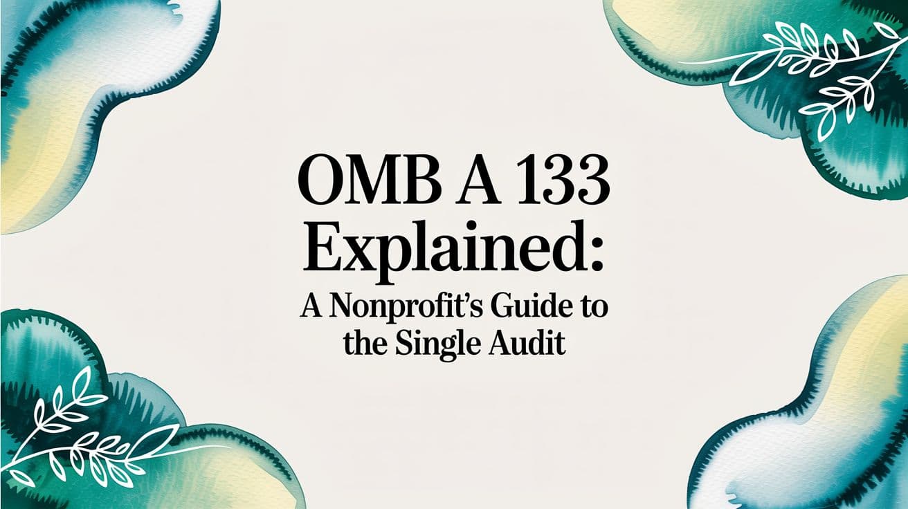OMB A-133 and Single Audit Guide - Alignmint nonprofit software