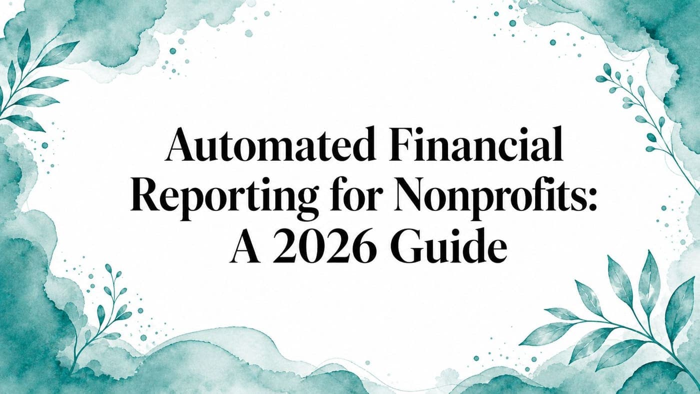 Automated Financial Reporting for Nonprofits - AlignMint nonprofit software