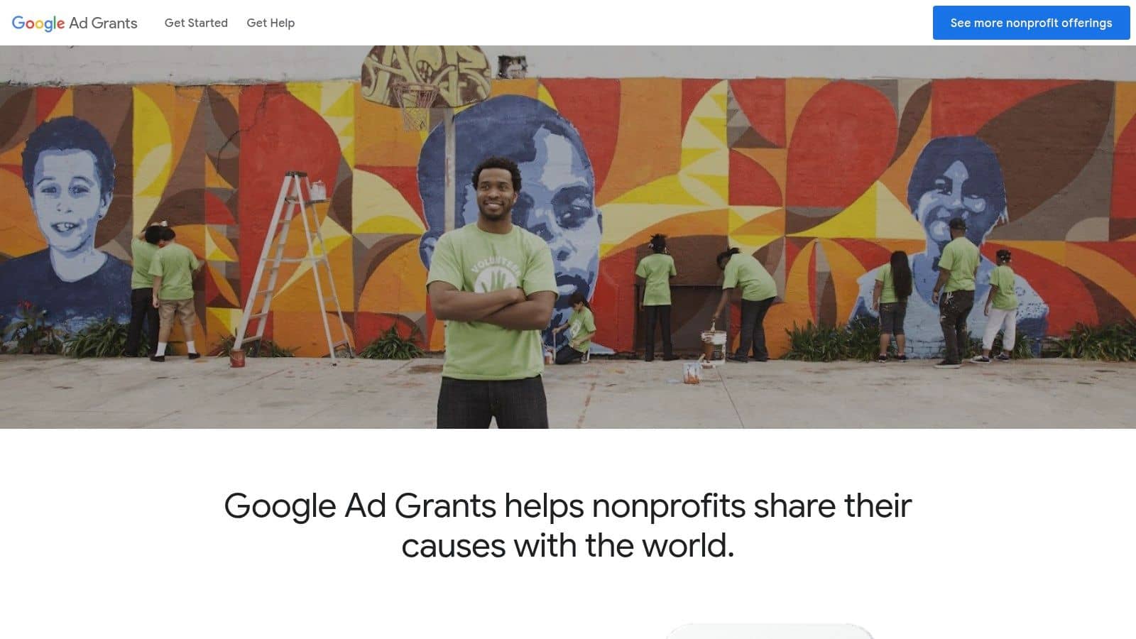 Community mural painted with support from a local nonprofit grant