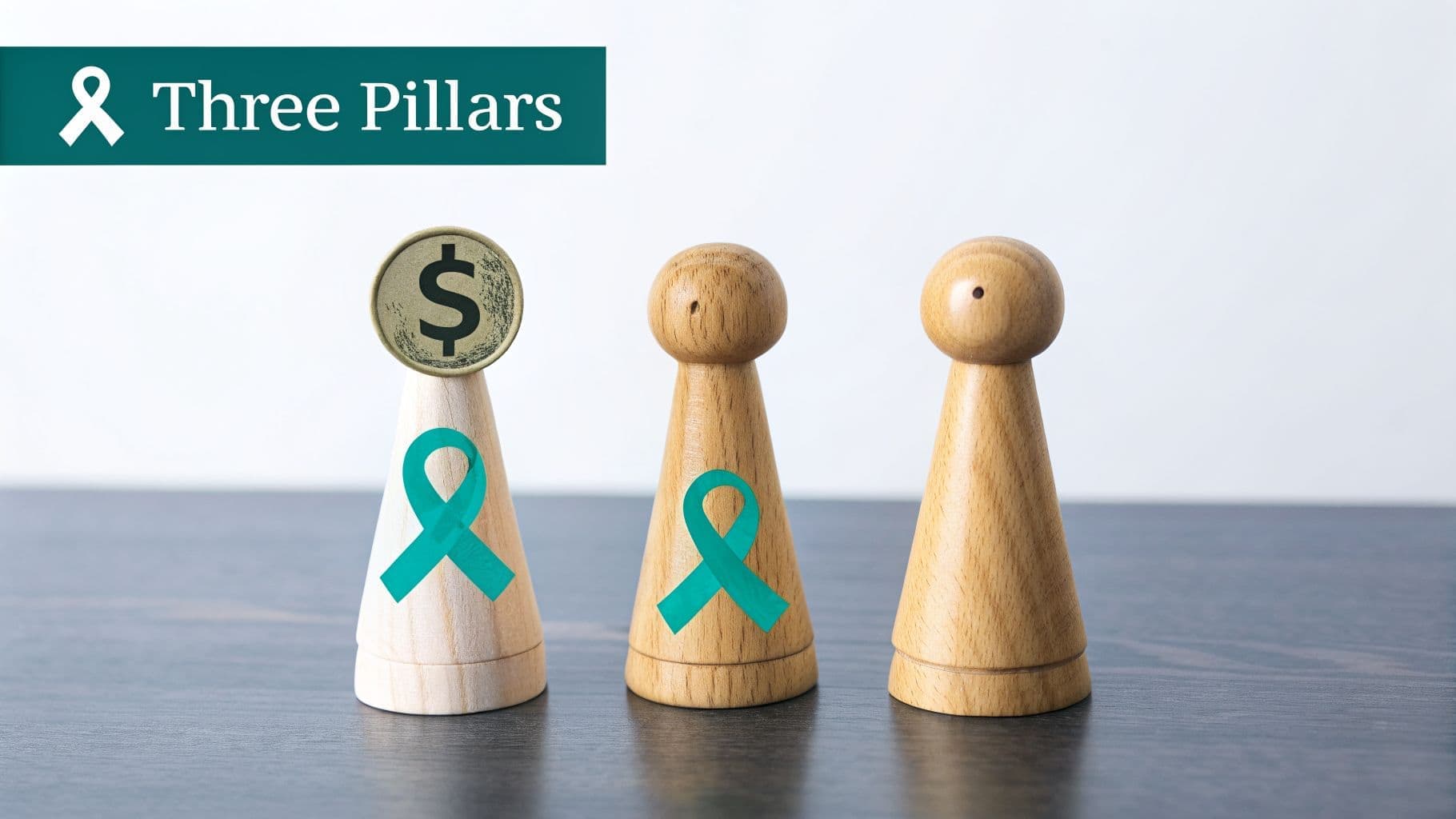 Photo showing three pillars in this balance sheet for nonprofit guide