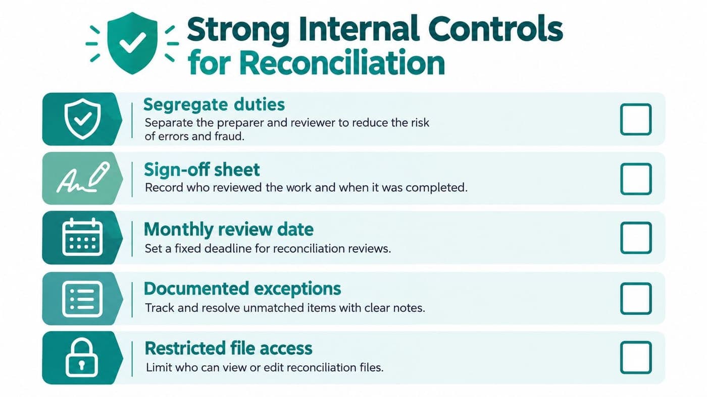 Five internal controls that keep a nonprofit bank reconciliation review defensible