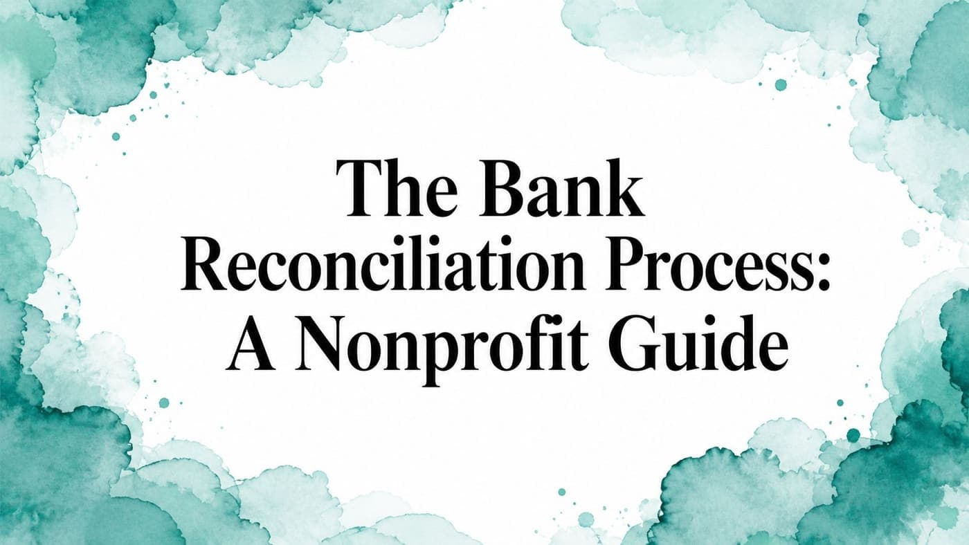 Nonprofit bookkeeper comparing a bank statement with ledger cash activity