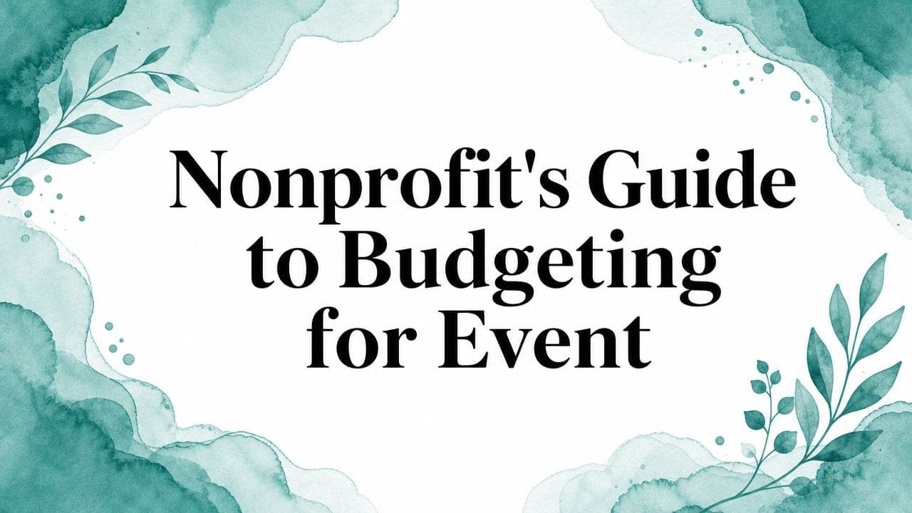 Nonprofit Event Budgeting and Cash Flow - Alignmint nonprofit software