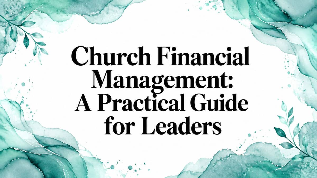 Church treasurer reviewing restricted gifts and weekly giving reports