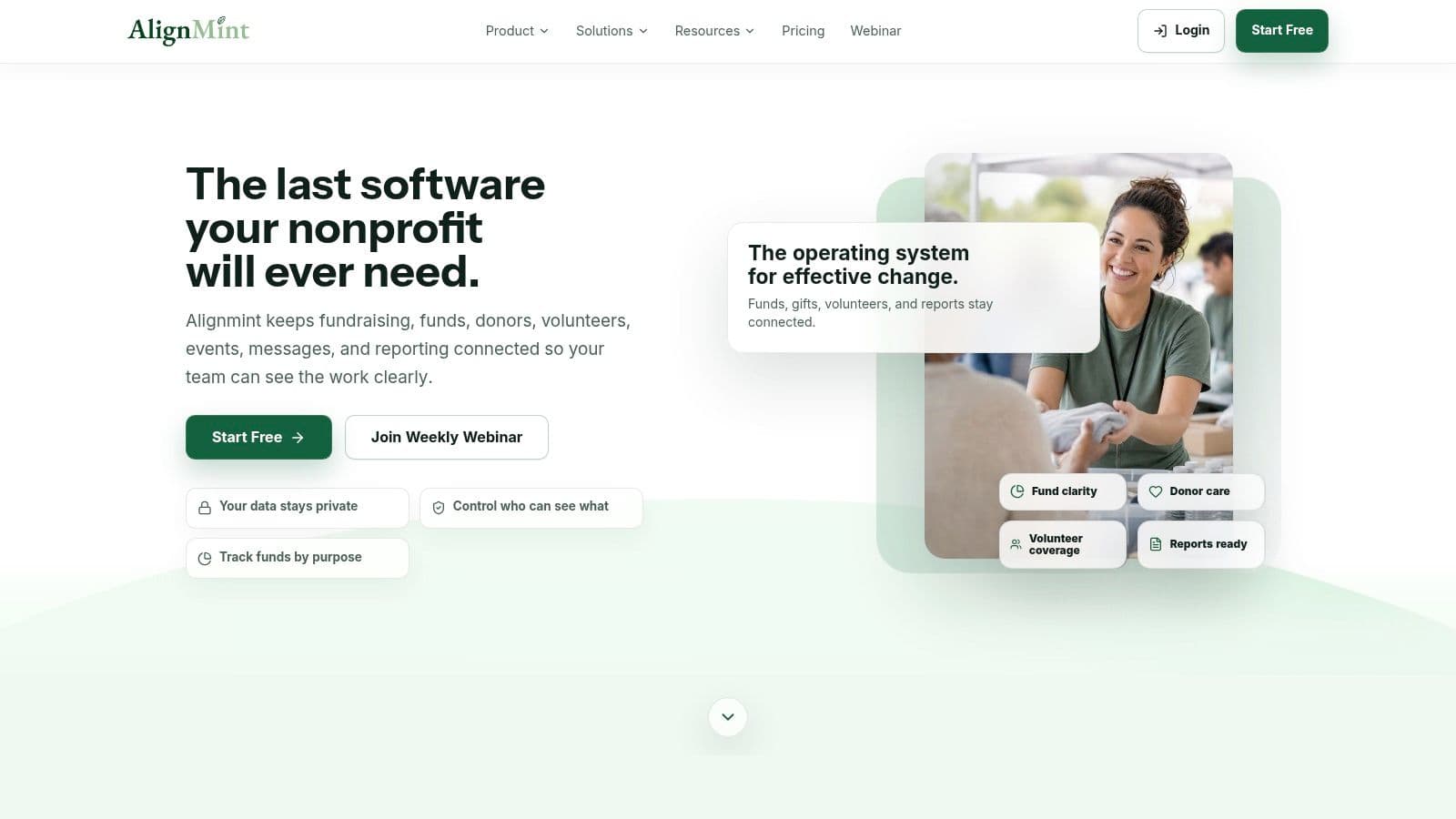 AlignMint interface featured in this church financial reporting guide