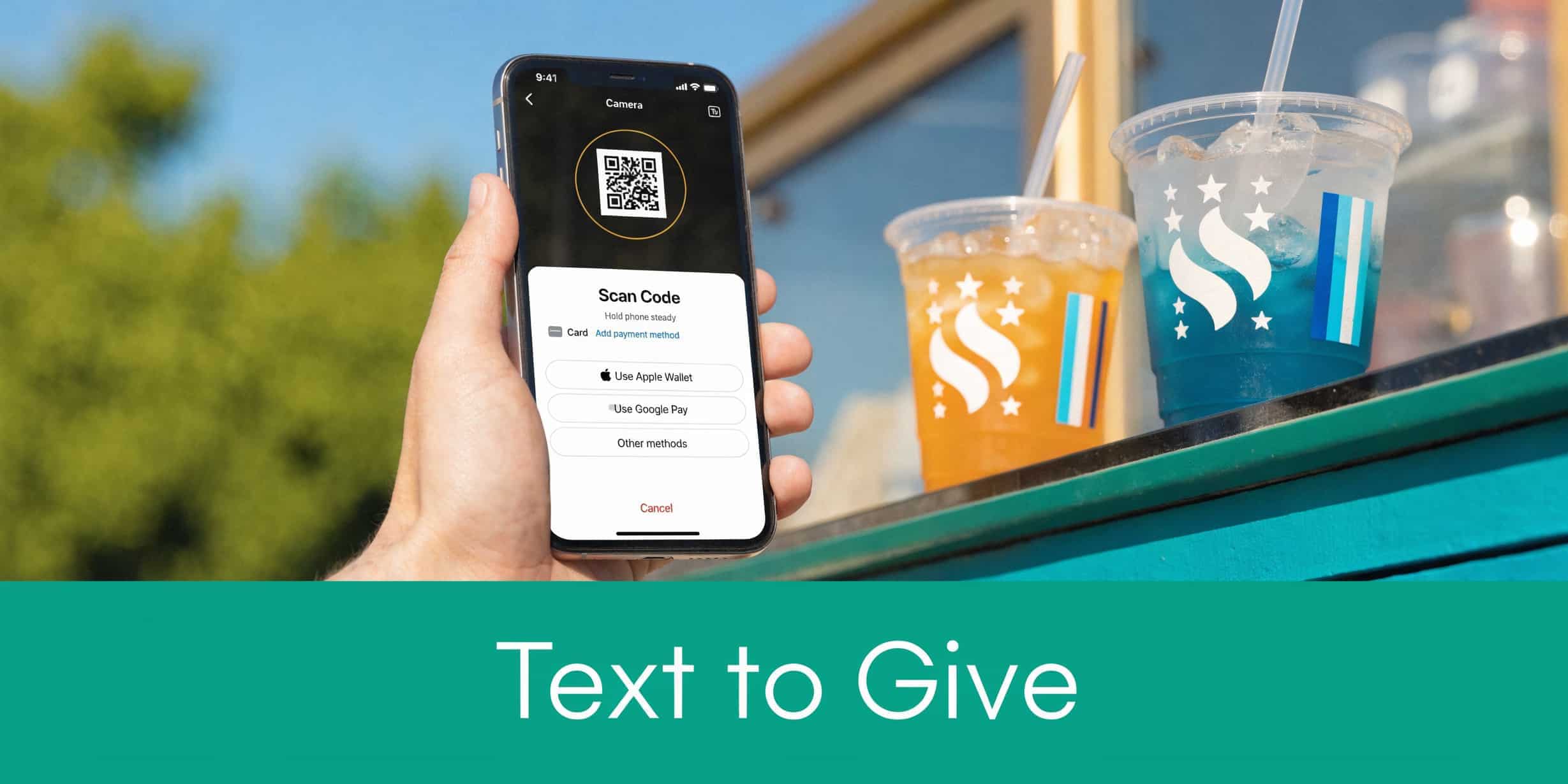 Photo showing QR code in this concession stand ideas guide