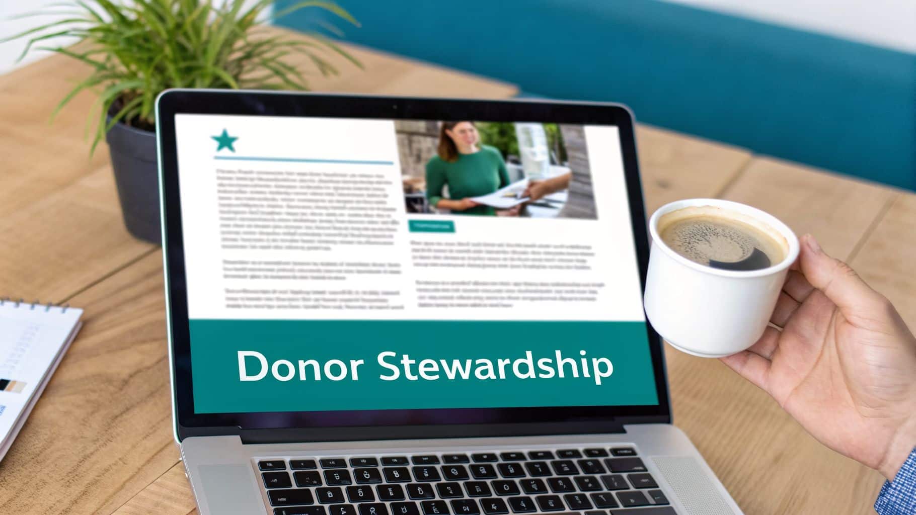 Photo showing donor stewardship in this crowd fundraising for nonprofits guide