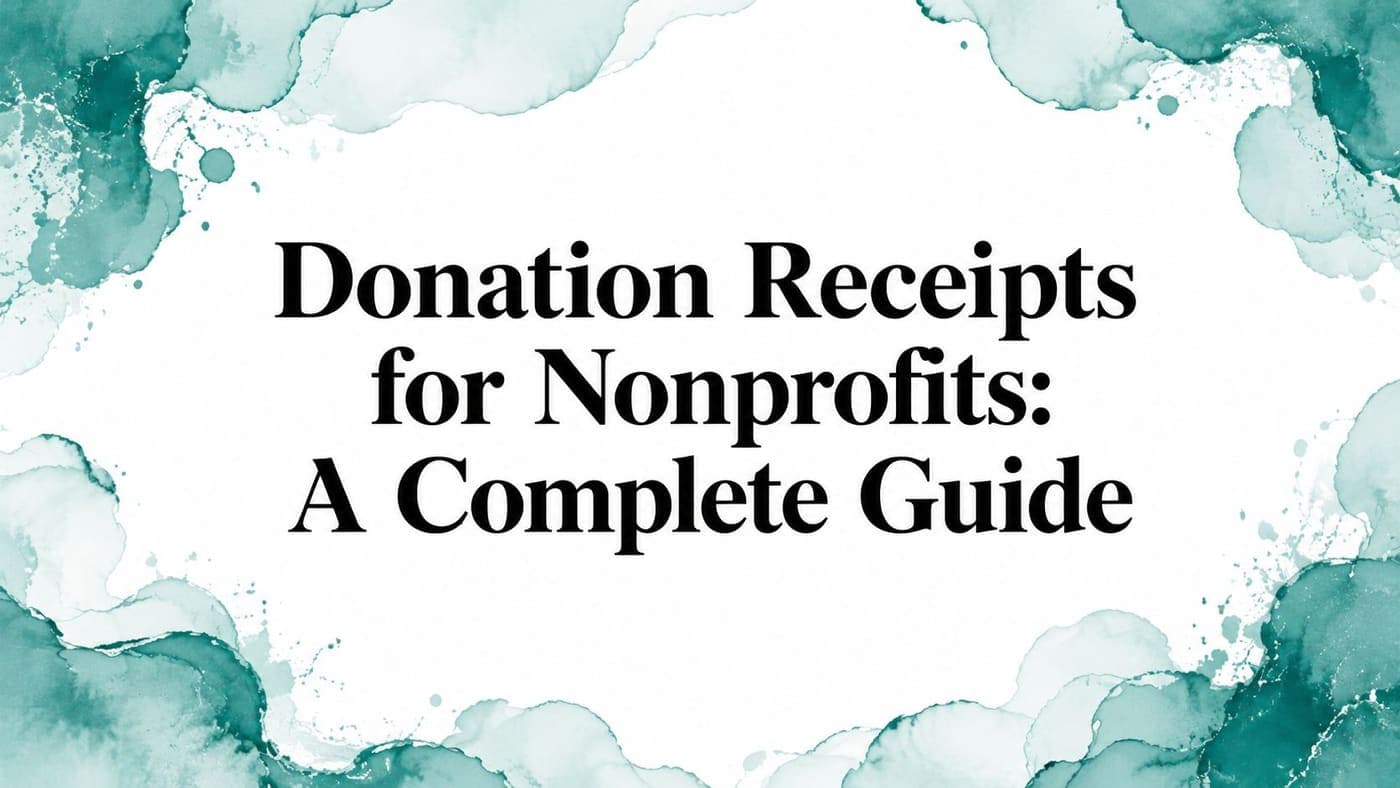 Nonprofit staff issuing donation receipts from a connected gift record
