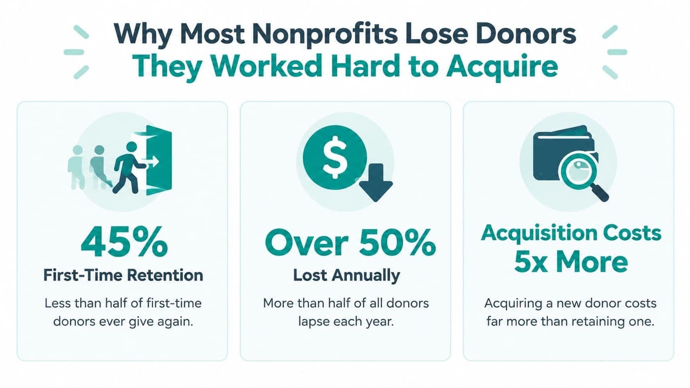 Why nonprofits lose first-time donors despite high acquisition costs