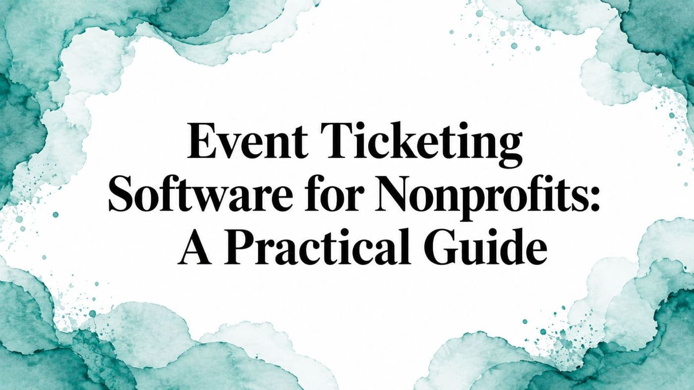 Event Ticketing Software for Nonprofits - AlignMint nonprofit software