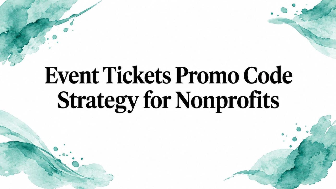 Event planner reviewing promo code sales before a nonprofit fundraising gala