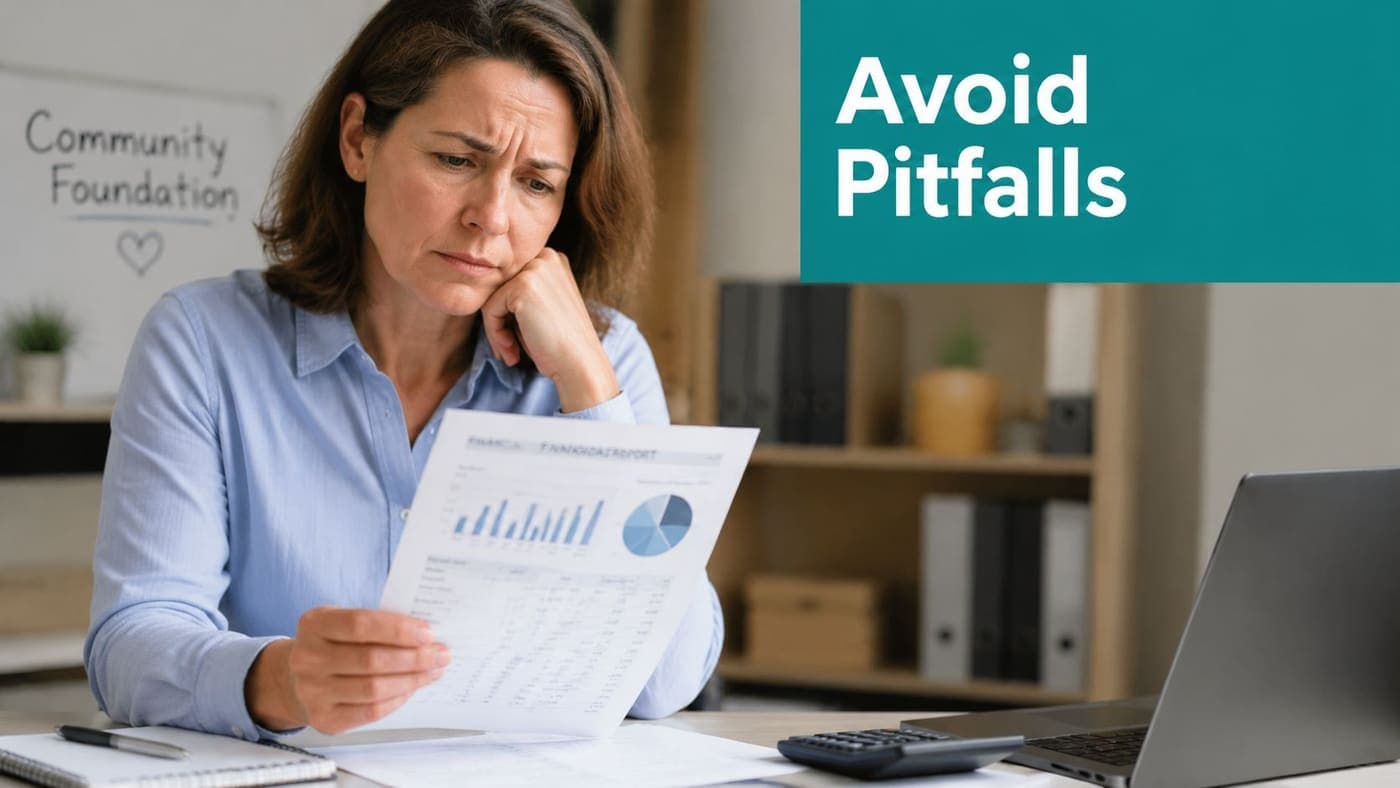 Nonprofit finance leader analyzing deferred revenue on a monthly report