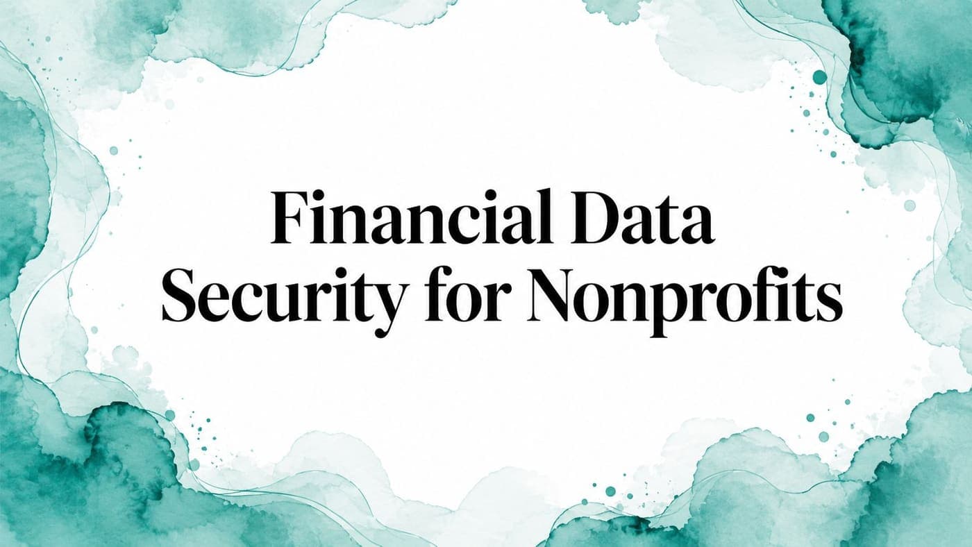 Nonprofit board reviewing financial data security and donor records