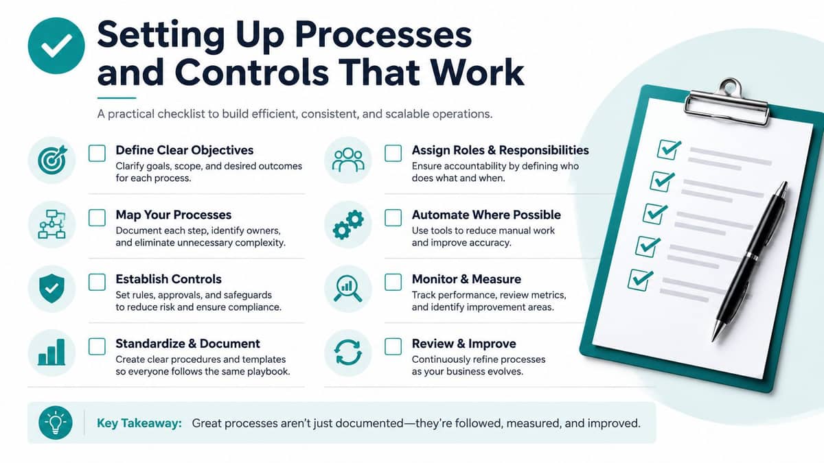 Church reporting checklist for processes internal controls and month-end close