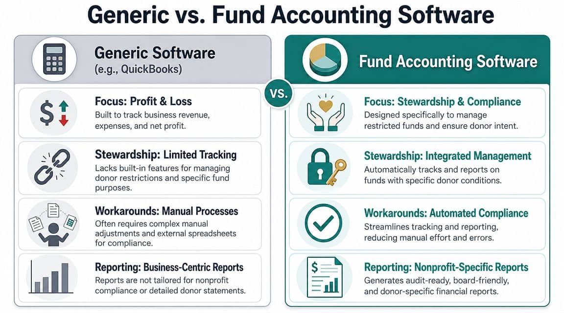 Chart showing software comparison in this fund accounting guide