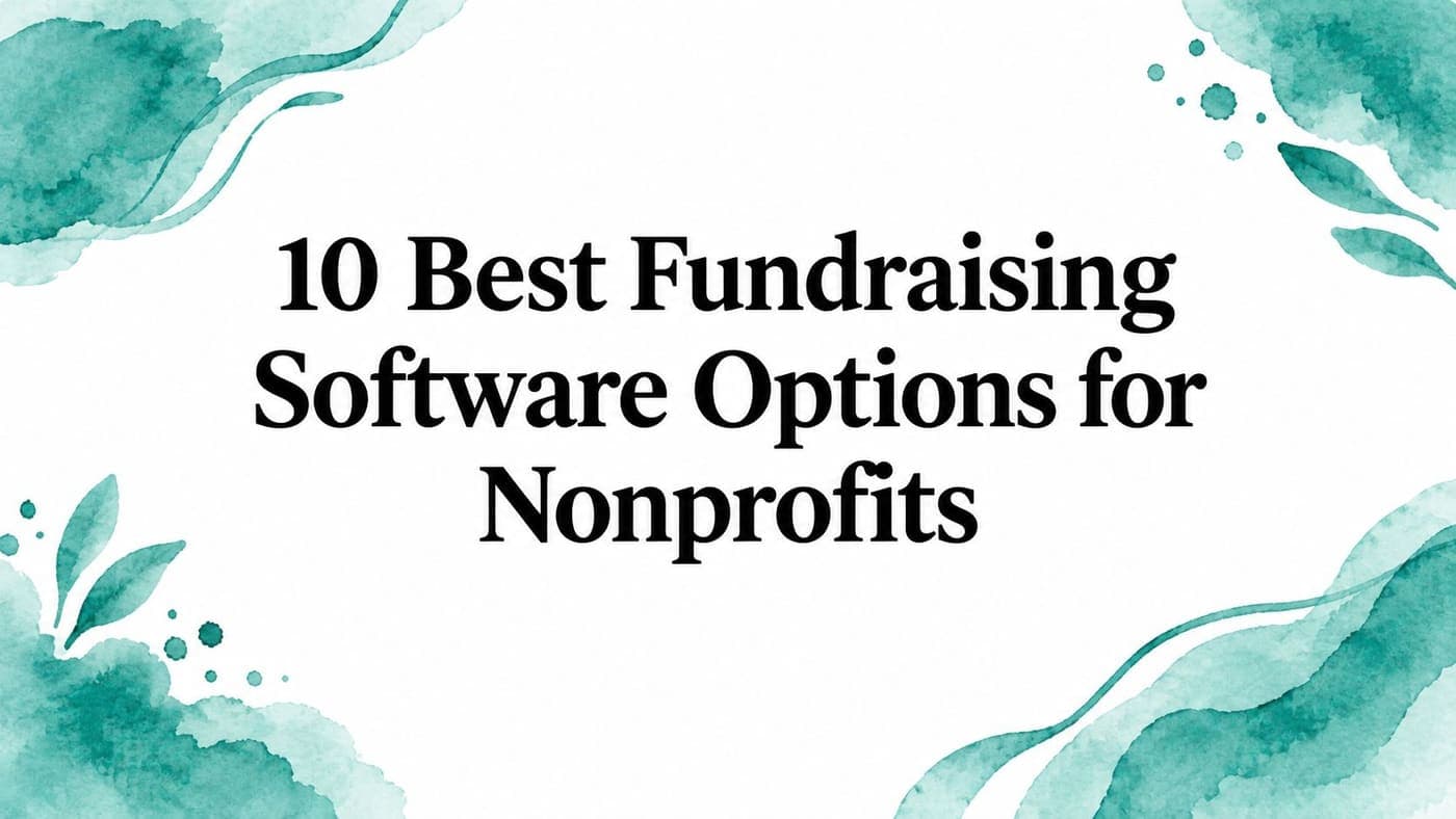 Nonprofit director comparing fundraising software after a gift arrives