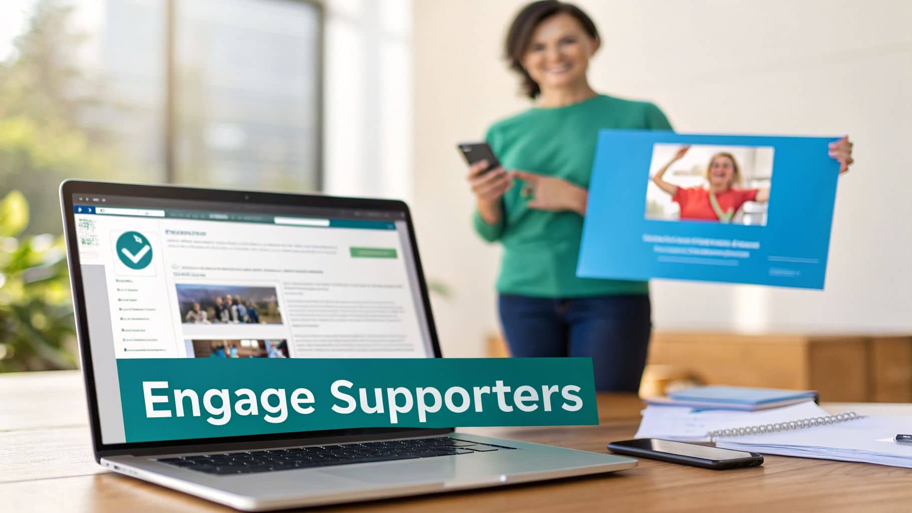 Photo showing supporter engagement in this how do you promote an event guide