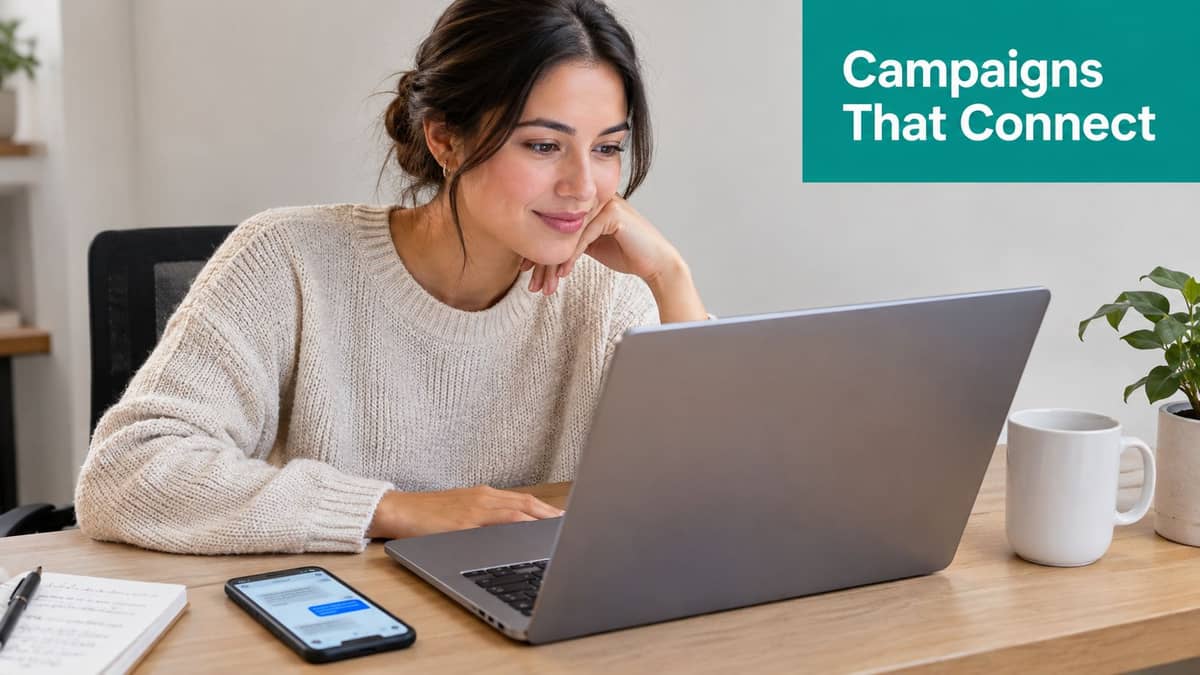 Nonprofit staff running a digital fundraising campaign from a connected donor record