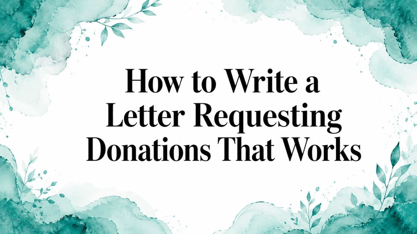 How to Write a Letter Requesting Donations - AlignMint nonprofit software