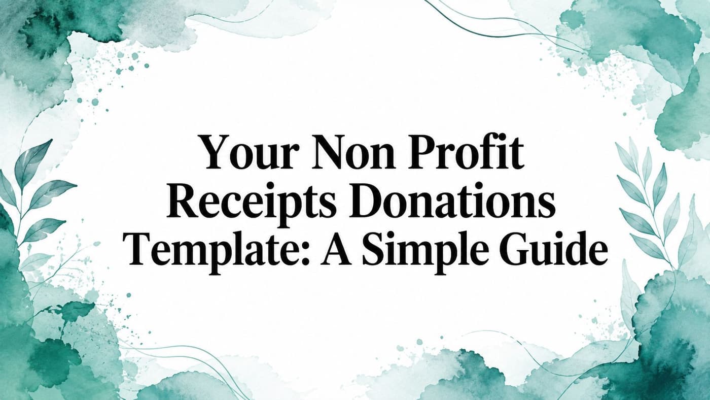 Donation Receipt Template for Nonprofits - AlignMint nonprofit software