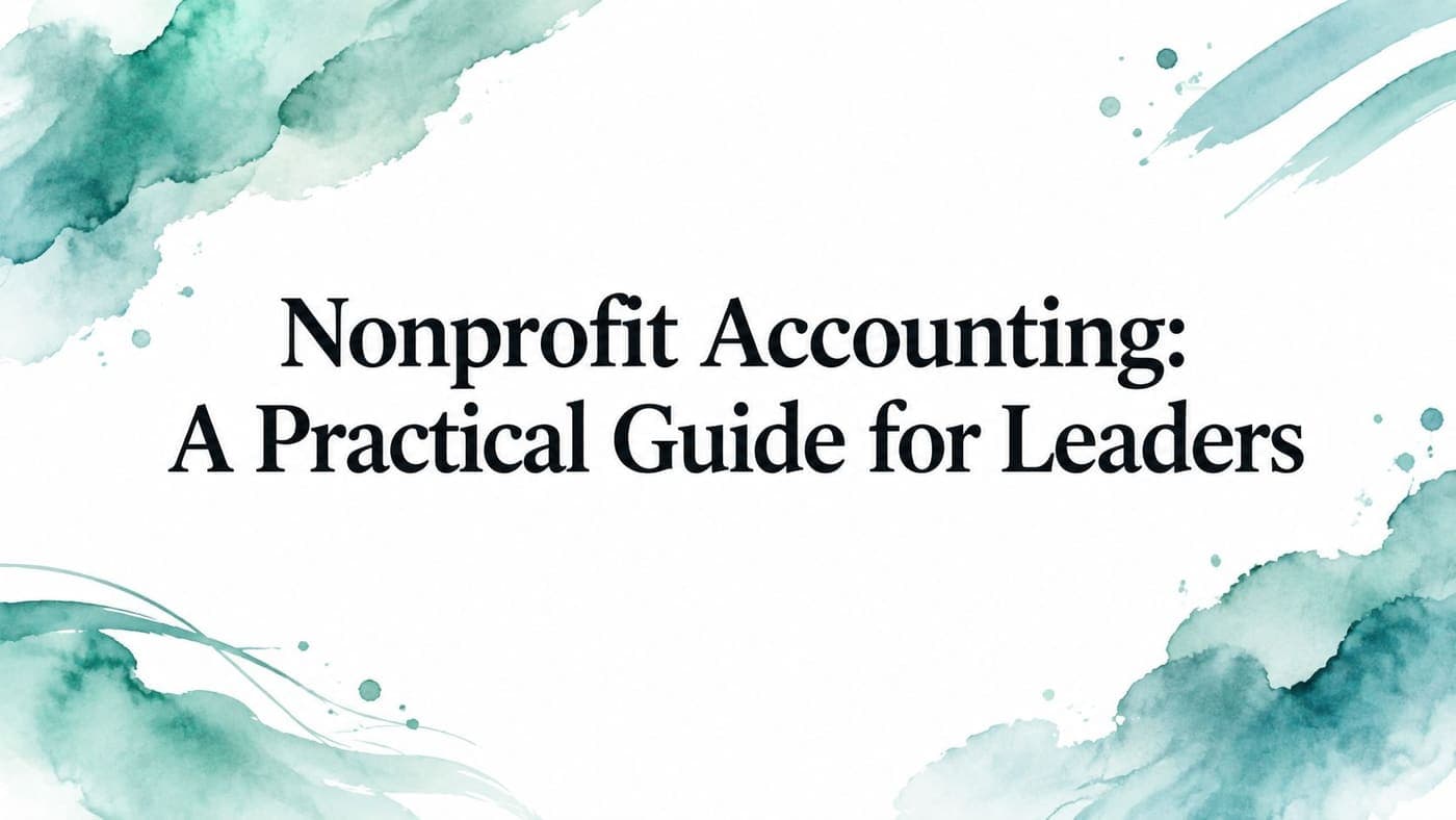 Nonprofit leaders reviewing fund accounting records before a board meeting