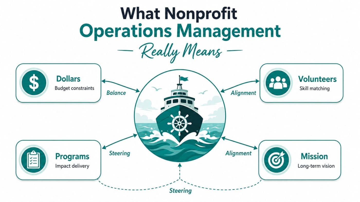 Nonprofit operations management ship strategy for balance and alignment