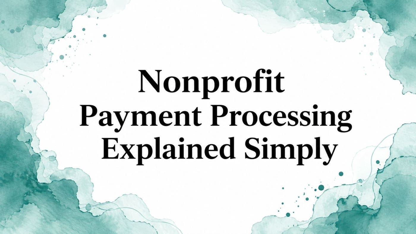 Nonprofit director reviewing payment processing fees and gift deposits
