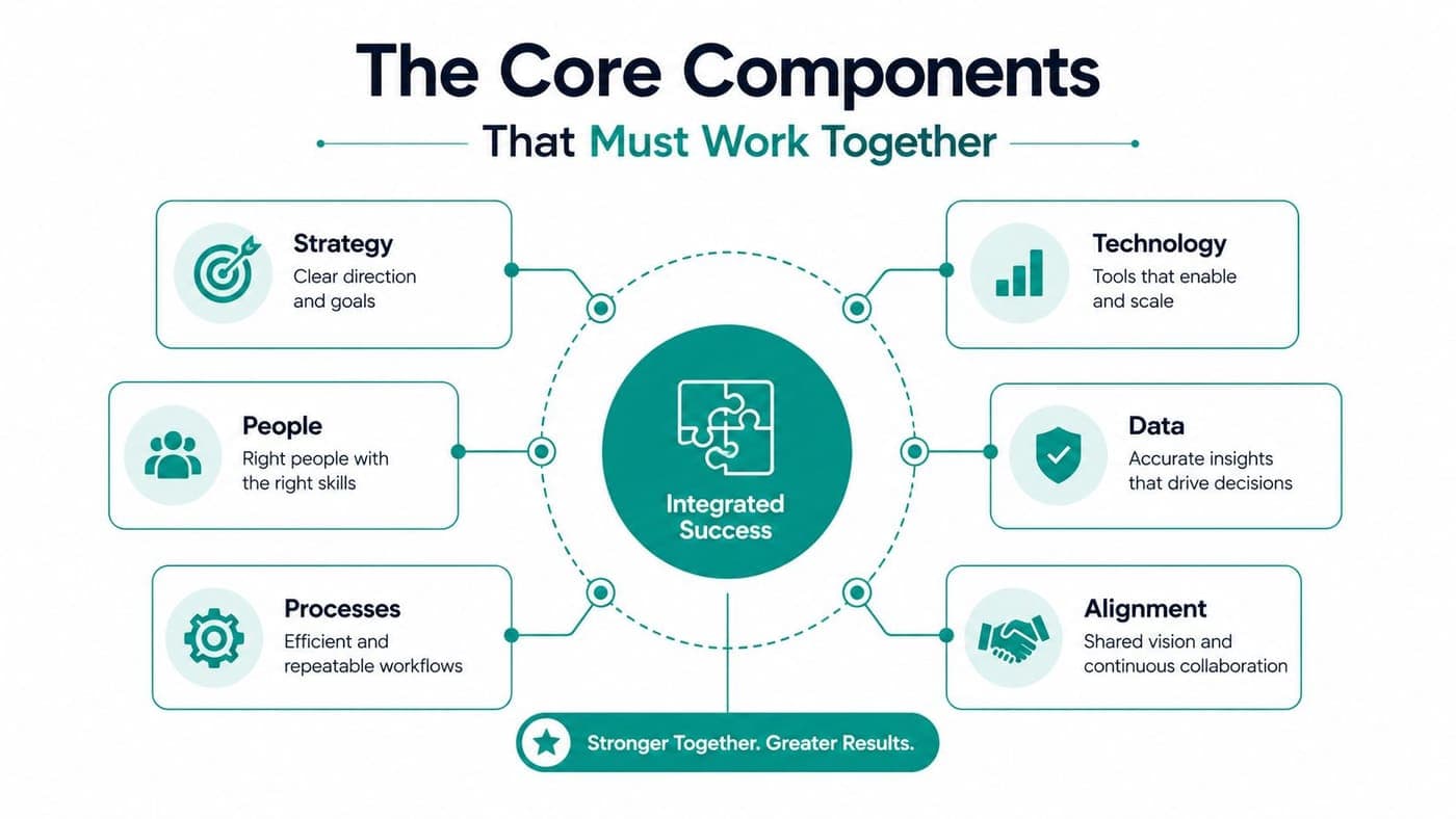 Six core components for aligned nonprofit program operations