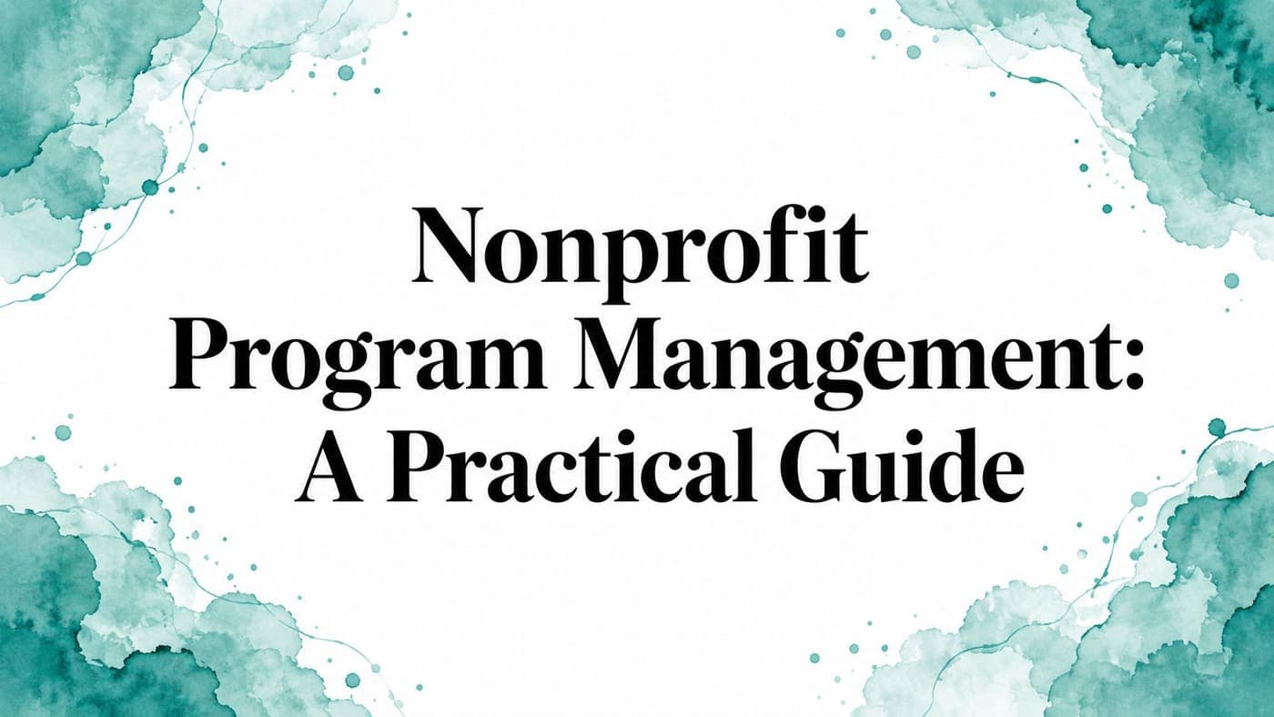 Nonprofit program manager reviewing grants volunteers and restricted gifts