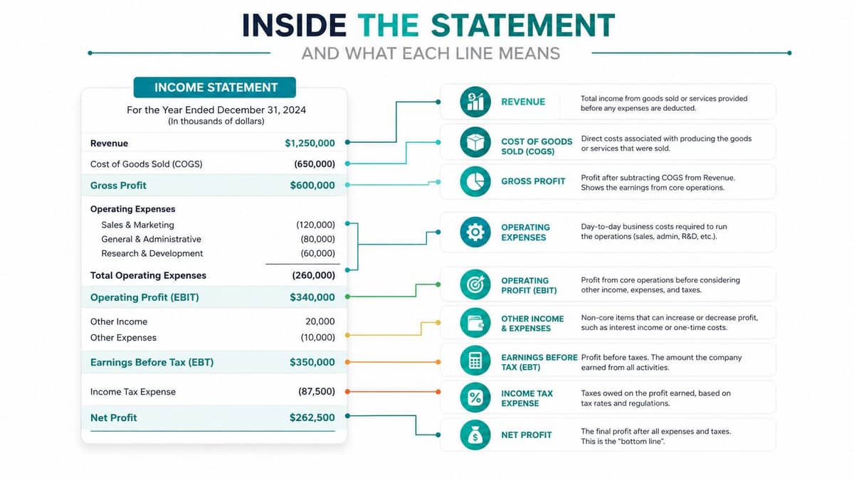 Inside the nonprofit statement of activities line items and restricted columns