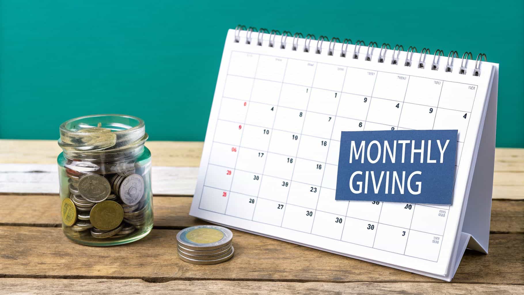 Photo showing monthly giving in this quick fundraising tips guide