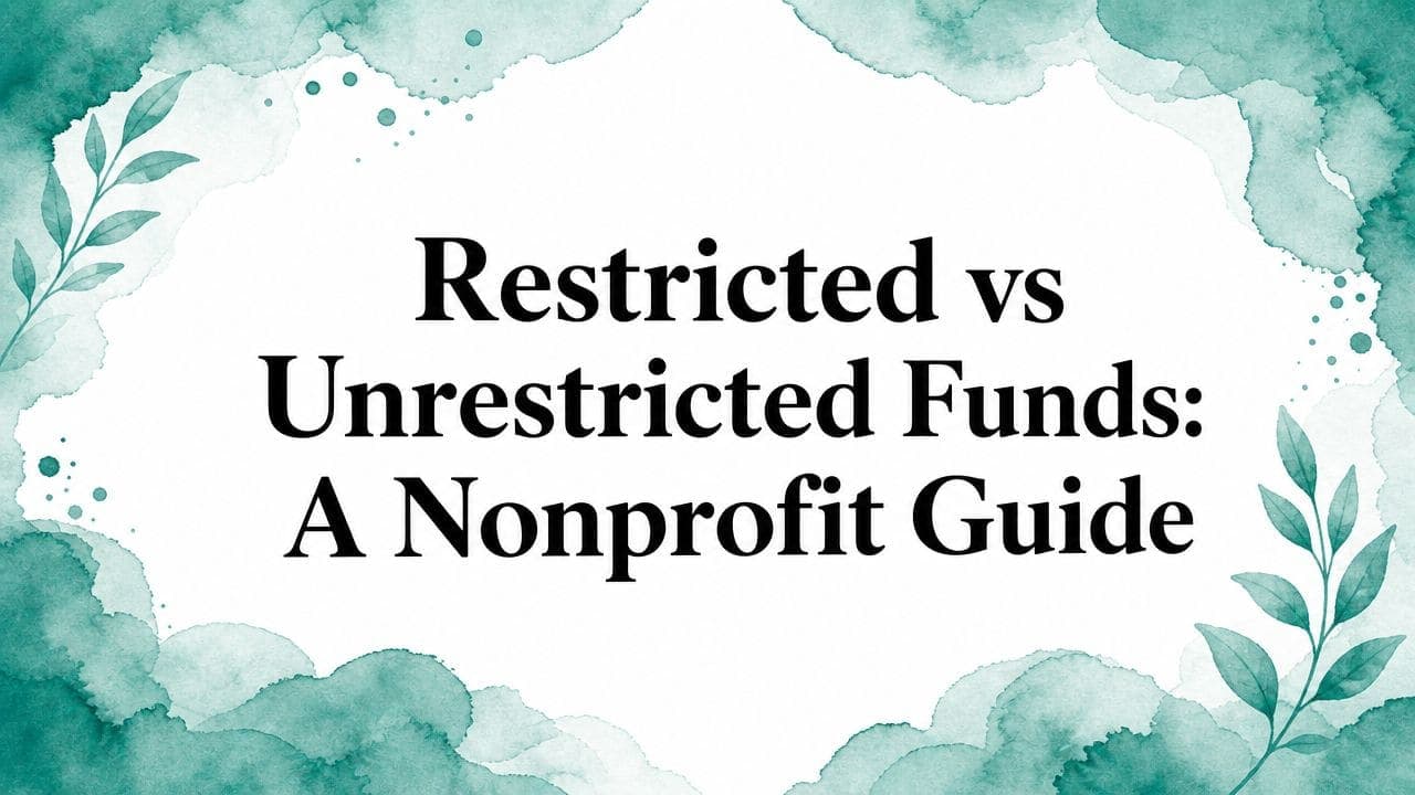 Restricted and unrestricted funds comparison for nonprofit financial planning