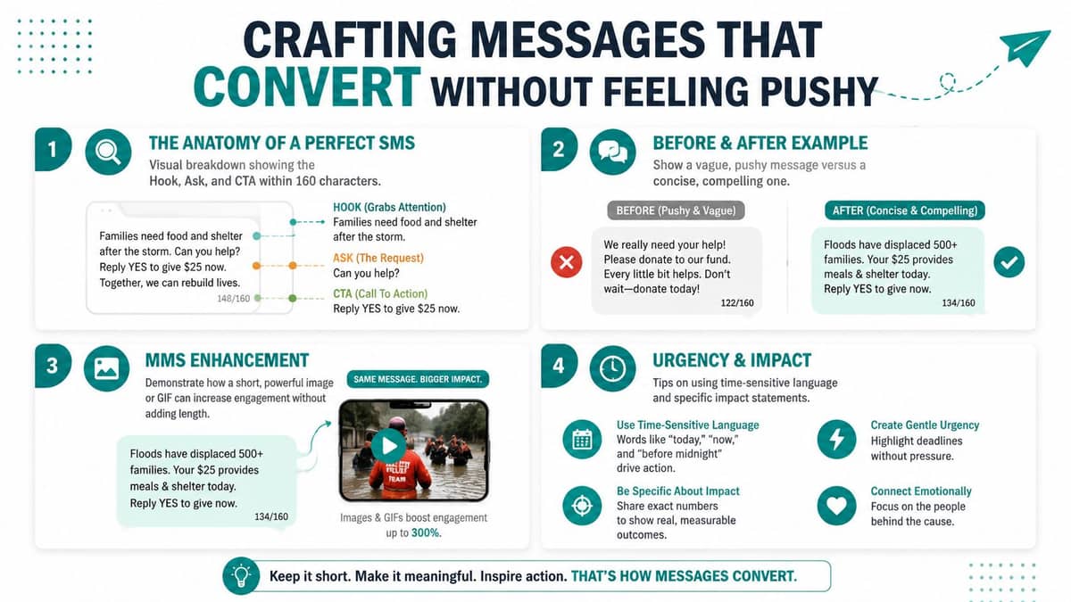 Four strategies for compliant non-pushy text message fundraising campaigns
