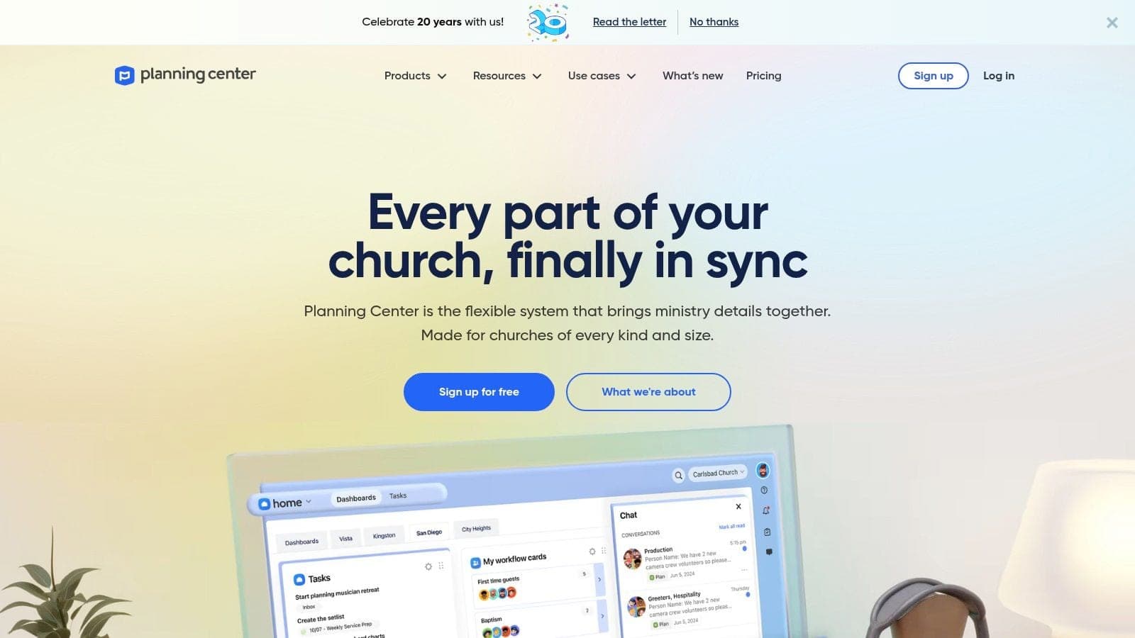 Photo showing planning center in this top church management software guide