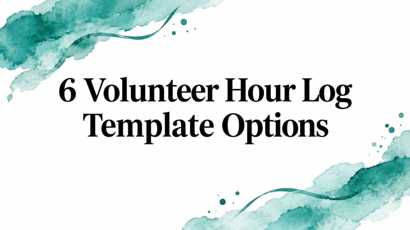 Coordinator comparing volunteer hour log templates for program reporting