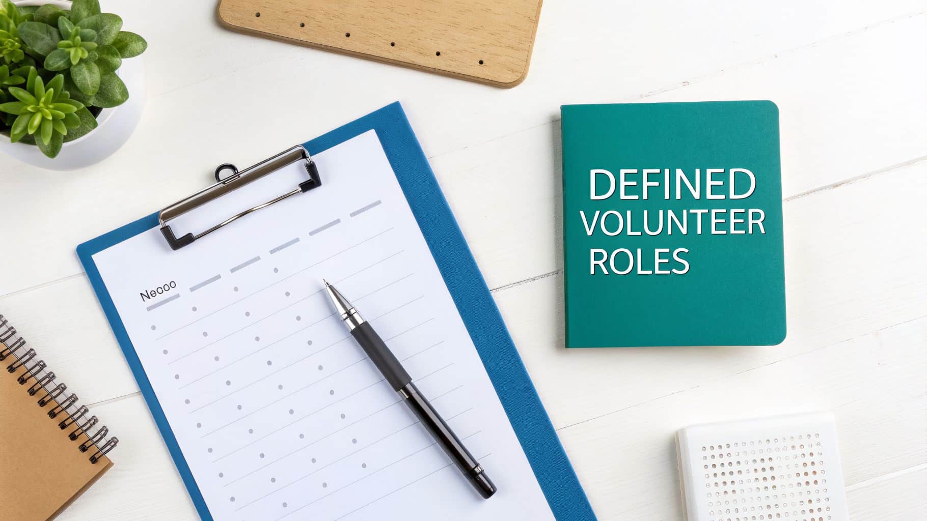 Volunteer role cards used to assign shifts skills and supervisors