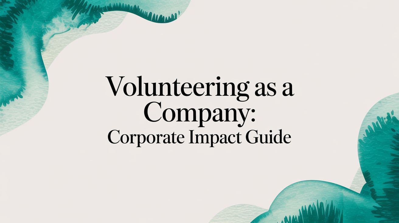 Volunteering as a Company: Corporate Impact - Alignmint nonprofit software